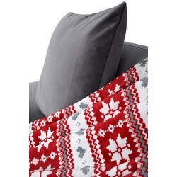 Плед Tempo Kondela Sweet Home Samante 150x200 (Red/White) Thumb