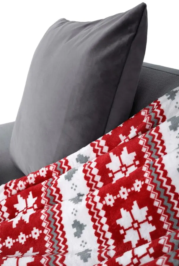 Плед Tempo Kondela Sweet Home Samante 150x200 (Red/White)