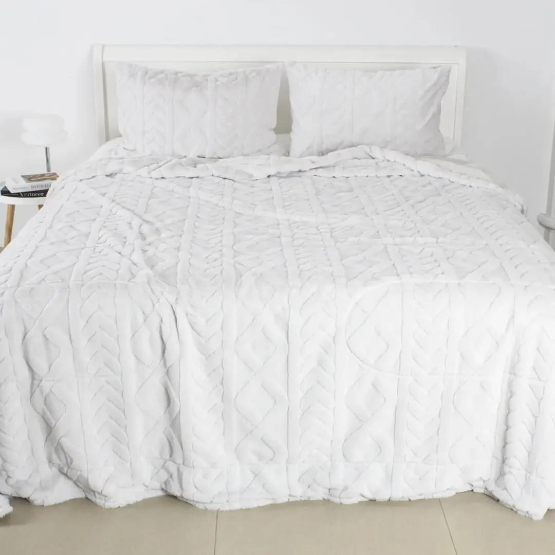 Cuvertura Tep Soft Angora 240x260 (Light Grey)