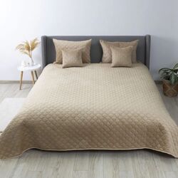 Cuvertura Tep Velour 220x240 (Gold Beige) Thumb