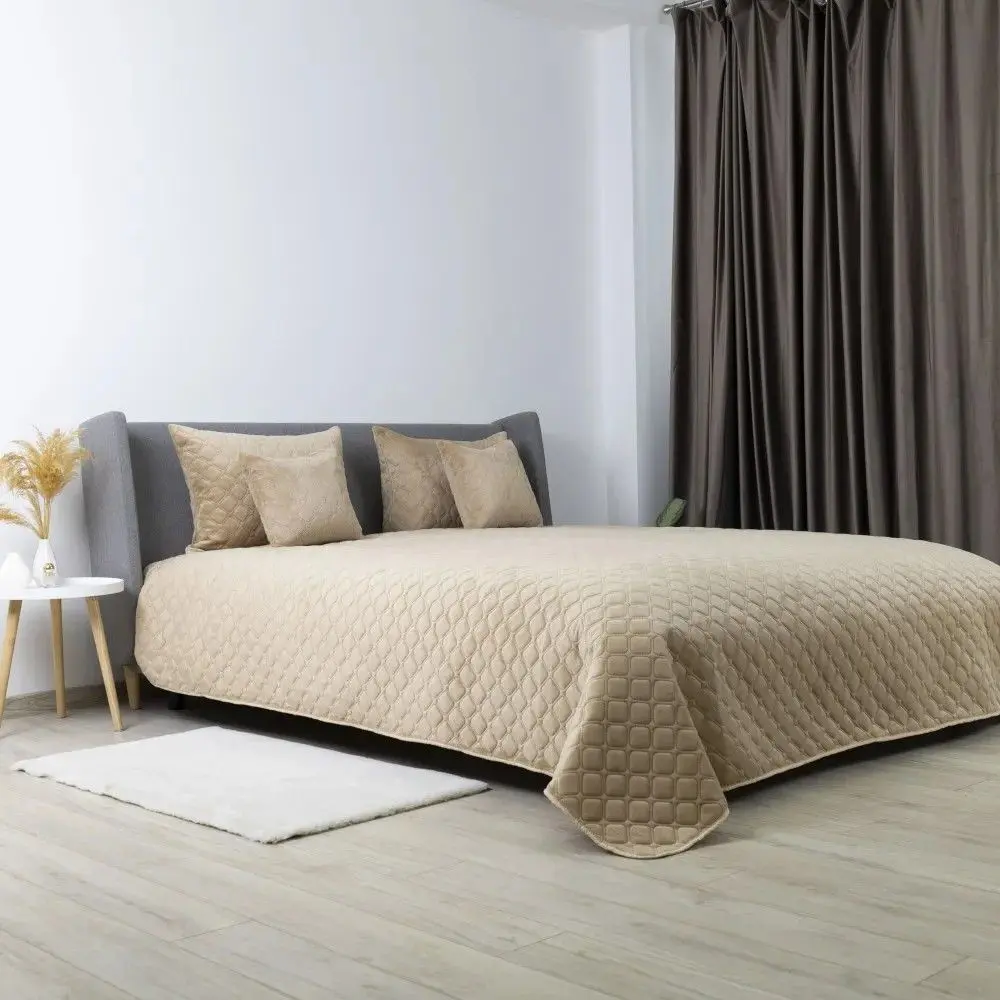 Cuvertura Tep Velour 220x240 (Gold Beige)