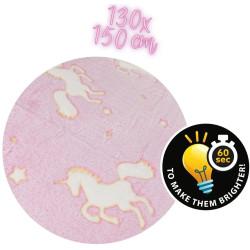 Плед со светящимися элементами Toi-Toys Unicorn 35563A (Pink) Thumb