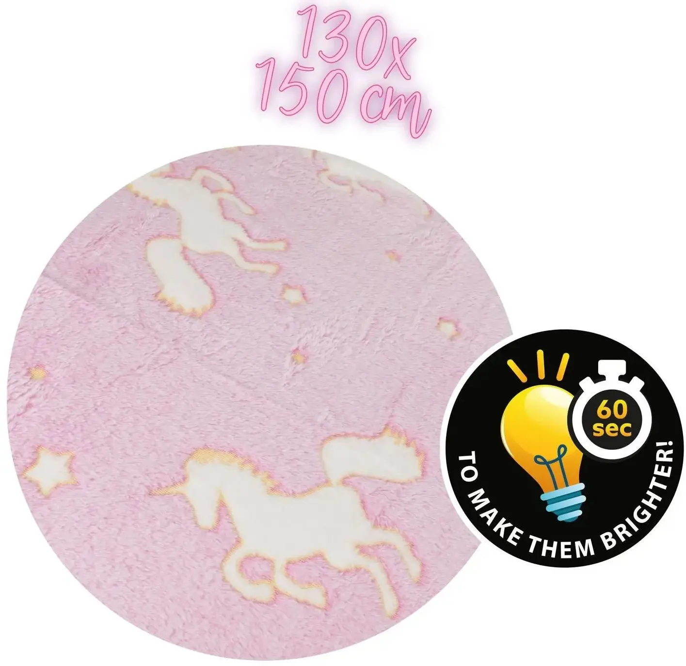 Плед со светящимися элементами Toi-Toys Unicorn 35563A (Pink) - 2