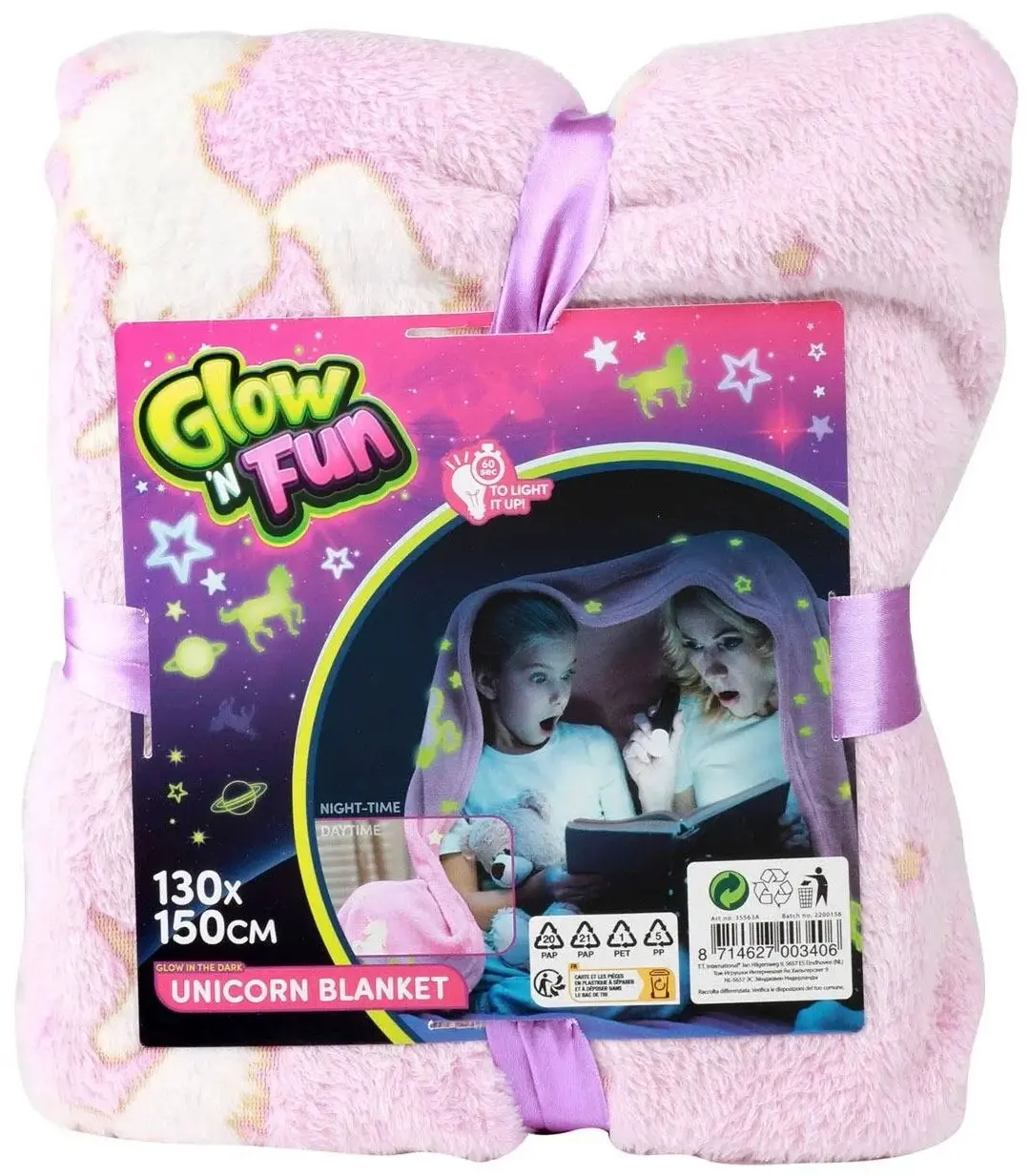 Плед со светящимися элементами Toi-Toys Unicorn 35563A (Pink) - 3