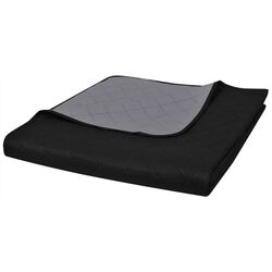 Cuvertura VidaXL 130885 230x260 (Black/Grey)