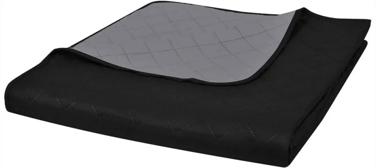 Покрывало VidaXL 130885 230x260 (Black/Grey)