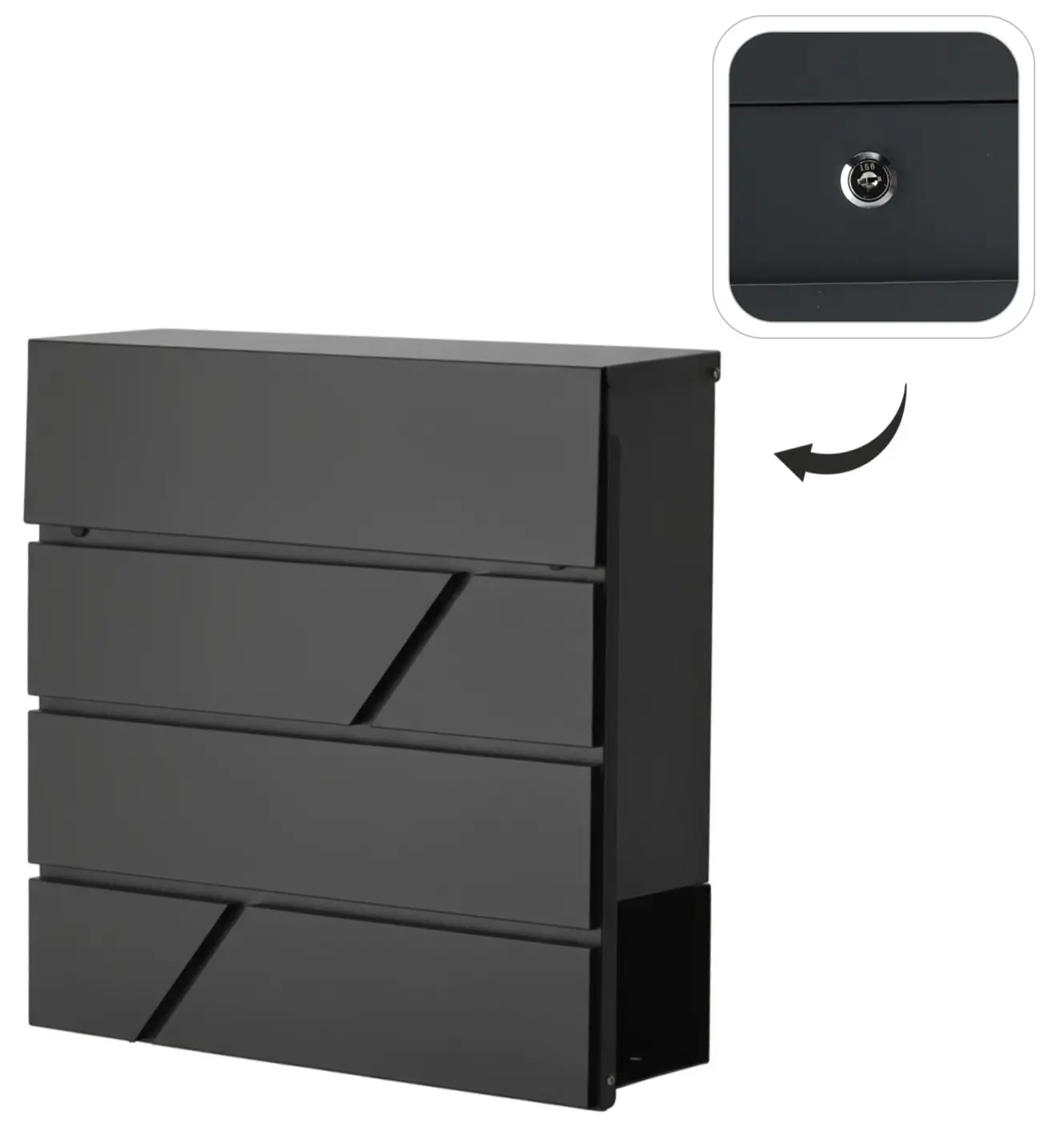 Почтовый ящик Chomik TIS4569 (Black) - 5