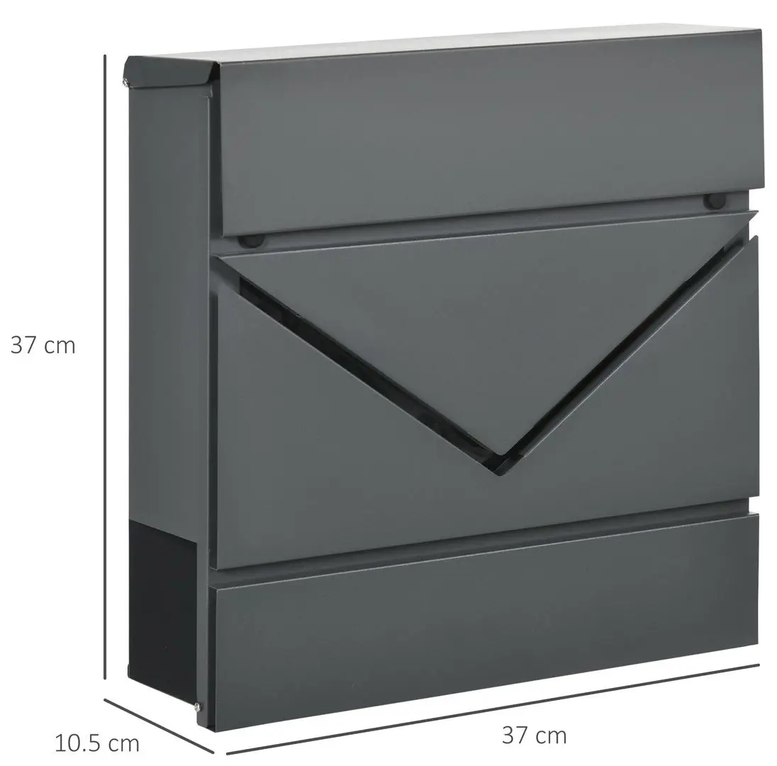 Почтовый ящик Homcom B80-011V00CG (Grey)