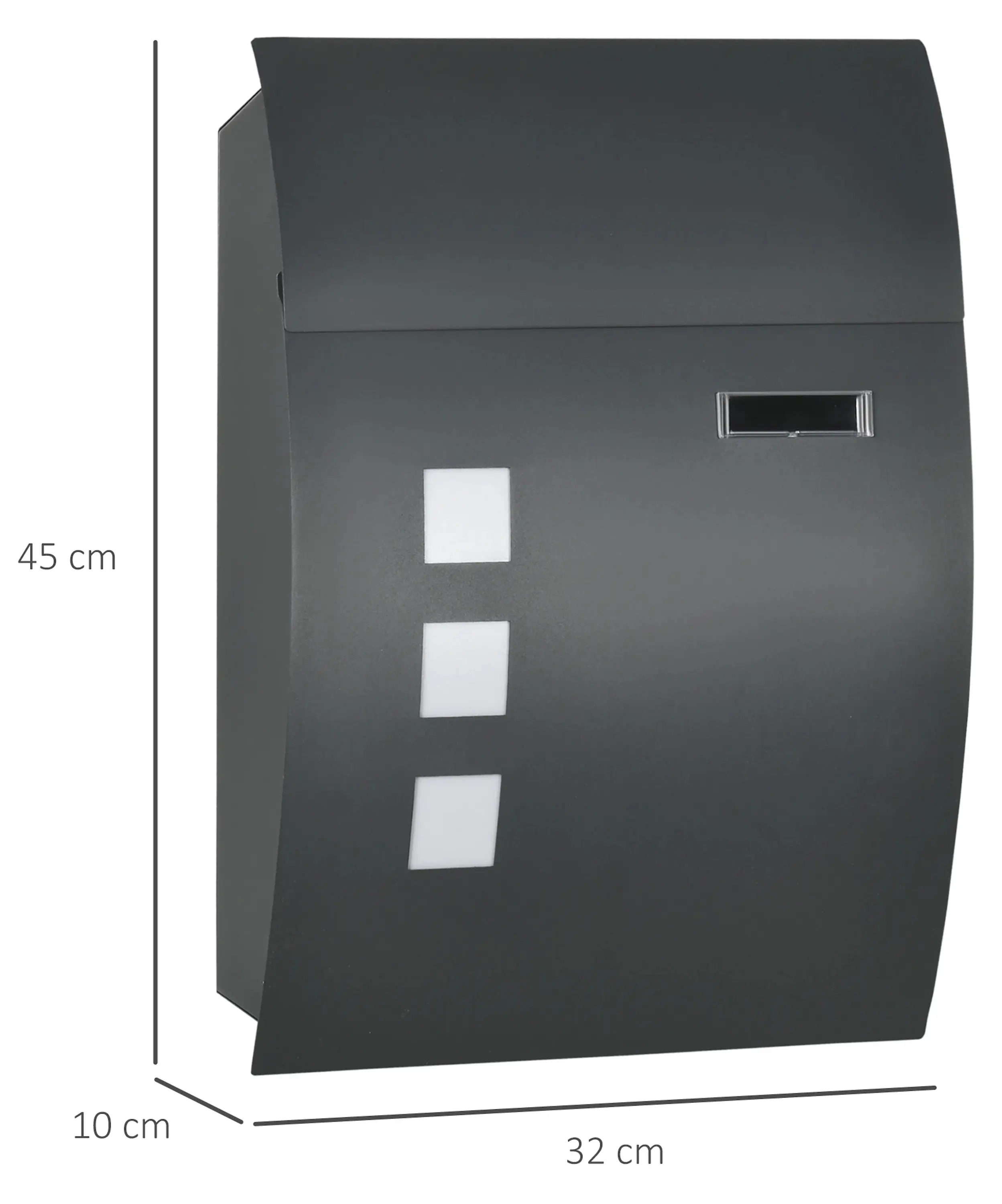 Cutie postala Homcom B80-012V00CG (Grey) - 5