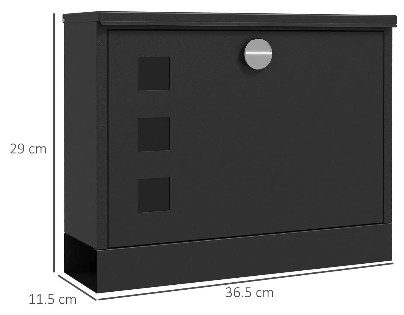 Cutie postala Homcom B80-015V00BK (Black)