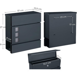 Cutie postala Songmics GMB052G01 (Anthracite) Thumb