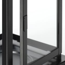 Felinar lumânare bloc Ikea Borrby interior/exterior 28cm (Negru) Thumb