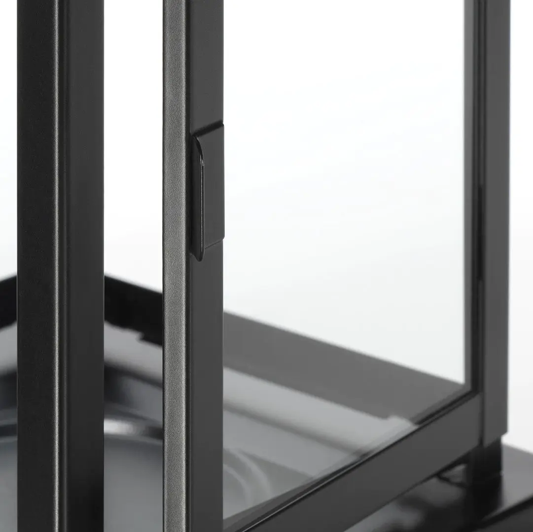 Felinar lumânare bloc Ikea Borrby interior/exterior 28cm (Negru) - 2