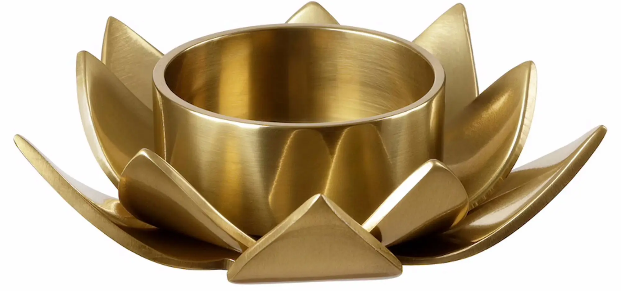 Suport lumanare pastilă Ikea Knastrigt 3cm (Auriu/Lotus)