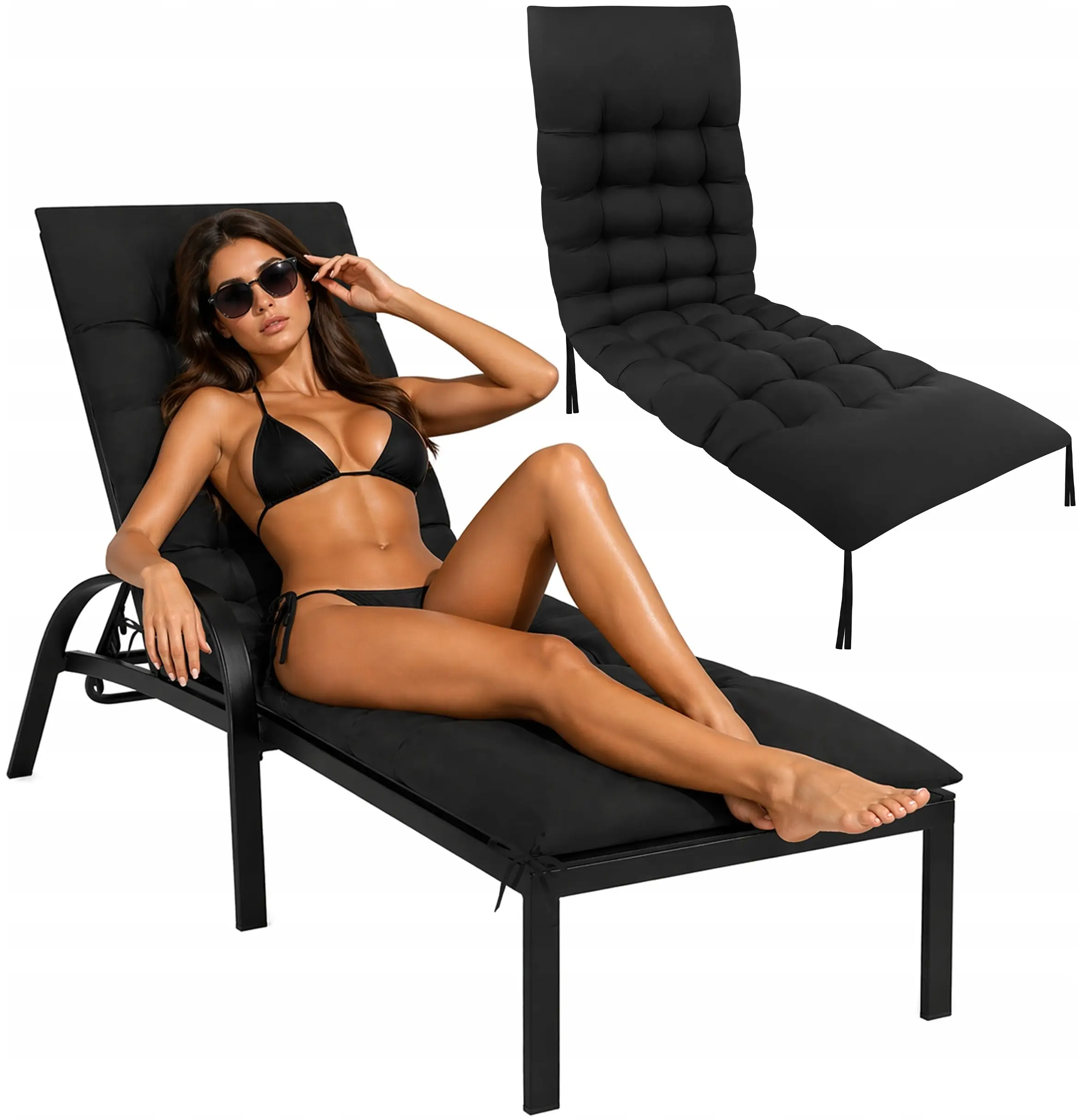 Perna pentru sezlong Gardlov 27635 (Black) - 4