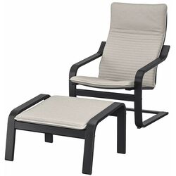 Perna taburet Ikea Poang 59x55 (Light Beige) Thumb