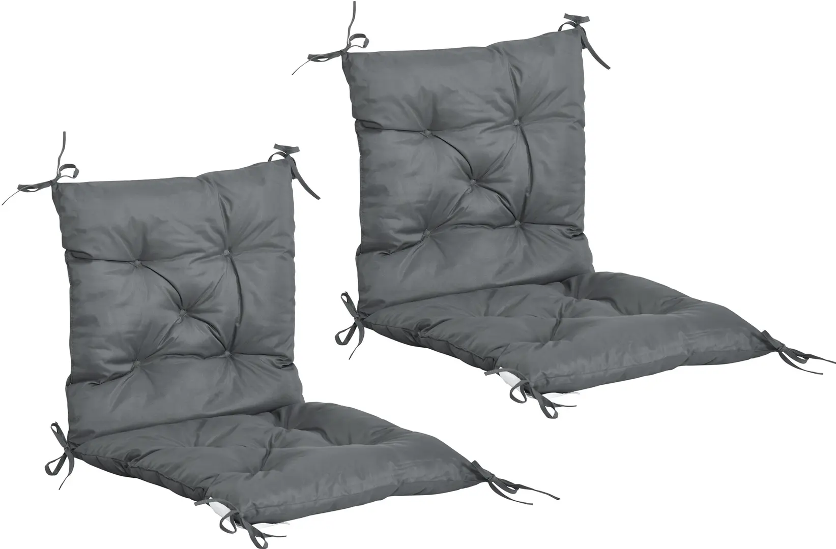 Набор подушек для стула Outsunny 84B-138 (Dark Grey)
