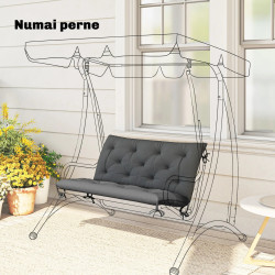 Perna pentru leagan de gradina Outsunny 84B-137 (Dark Grey) Thumb