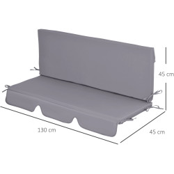 Perna pentru leagan de gradina Outsunny 84G-166V00CG (Dark Grey) Thumb