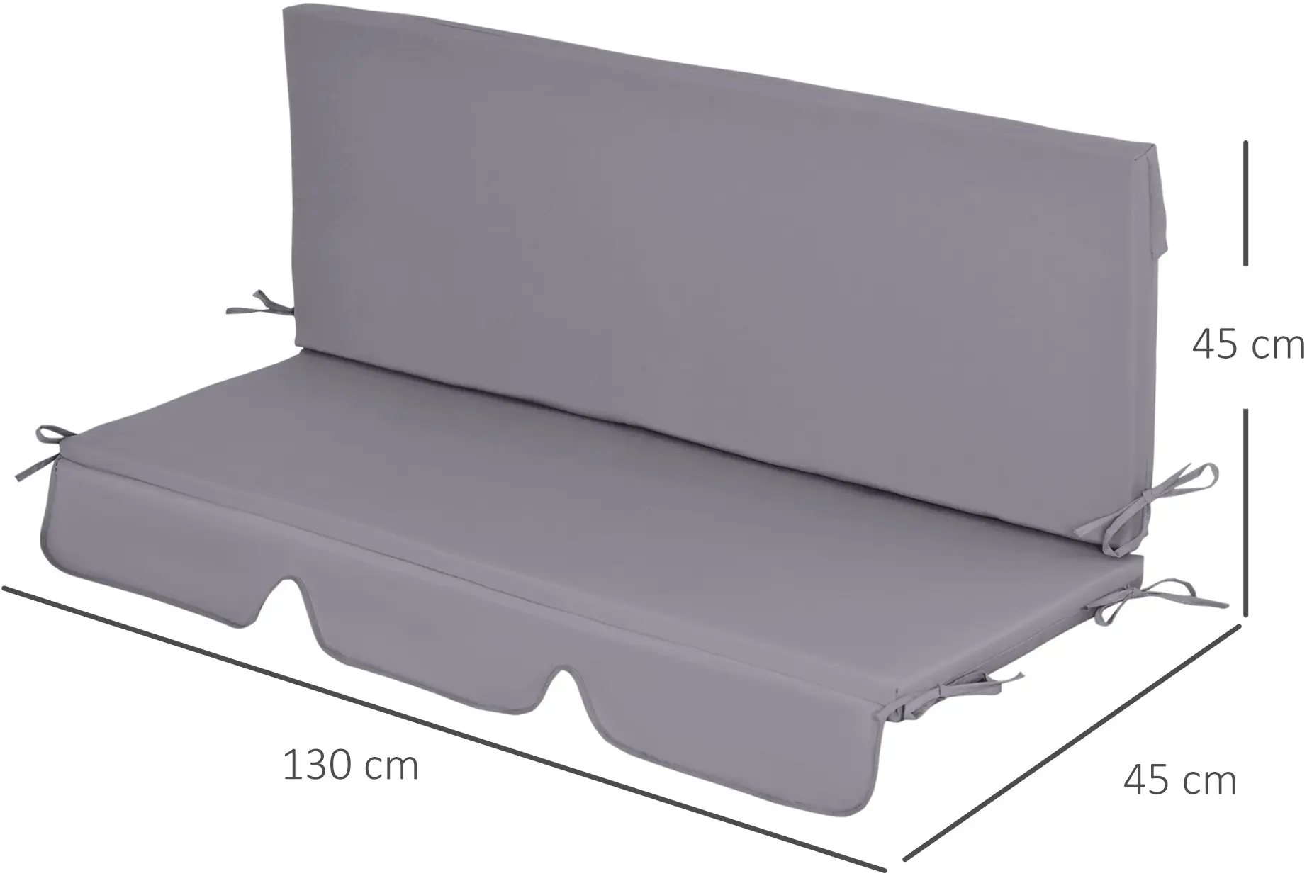 Perna pentru leagan de gradina Outsunny 84G-166V00CG (Dark Grey) - 10