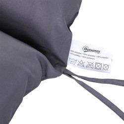 Подушка для садовой скамейки Outsunny 84B-140 (Dark Grey) Thumb