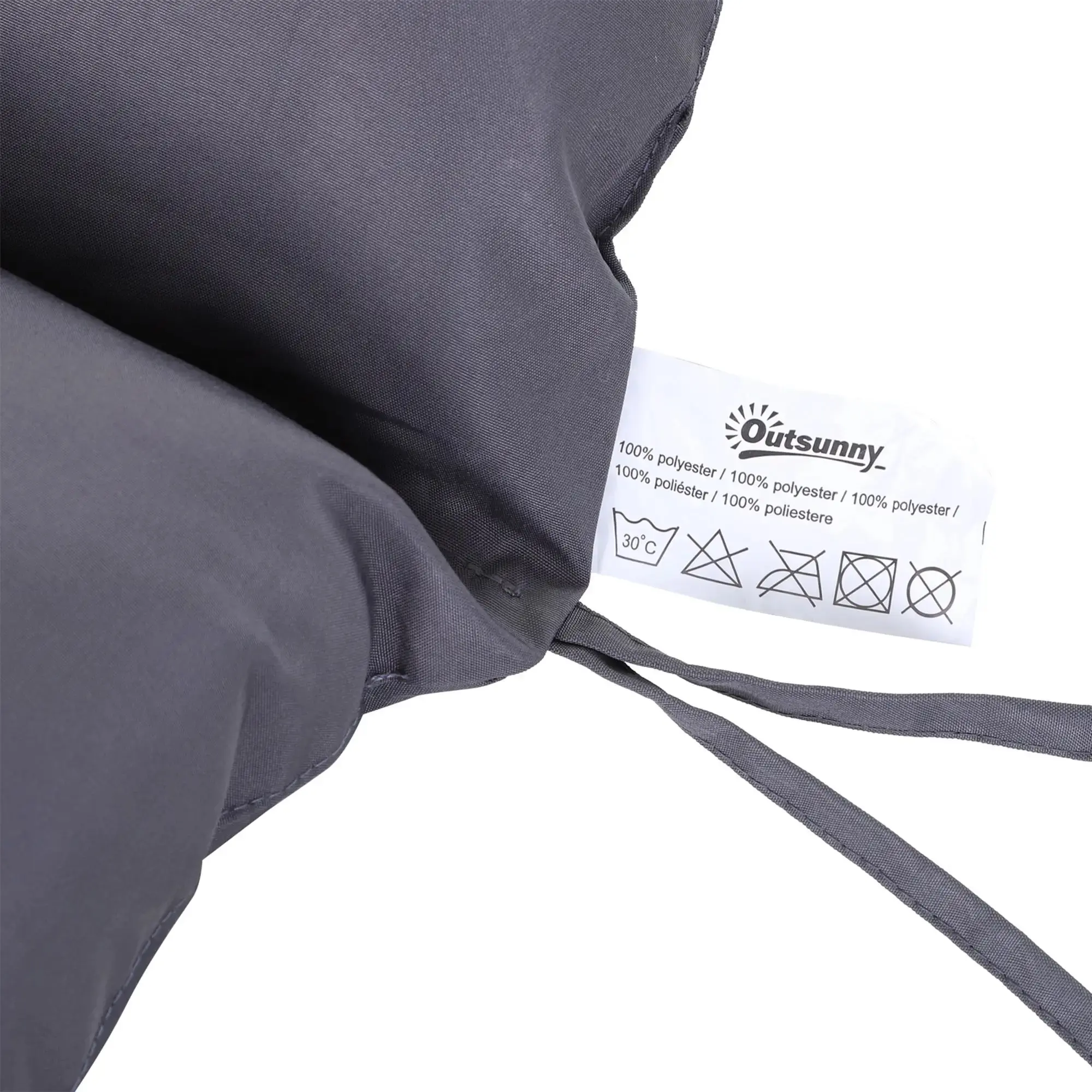 Подушка для садовой скамейки Outsunny 84B-140 (Dark Grey) - 5