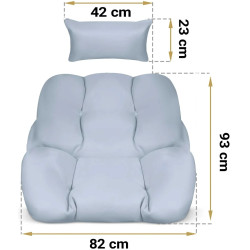 Perna fotoliu Sofotel Luisiana 290490 (Grey) Thumb