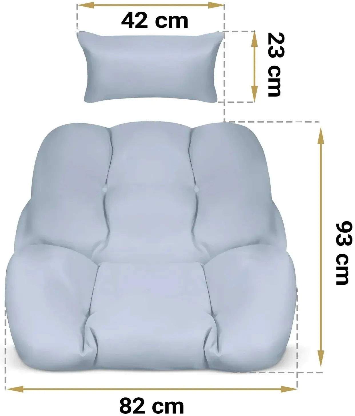 Perna fotoliu Sofotel Luisiana 290490 (Grey) - 2