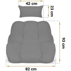 Подушка для кресла Sofotel Luisiana 290491 (Black) Thumb