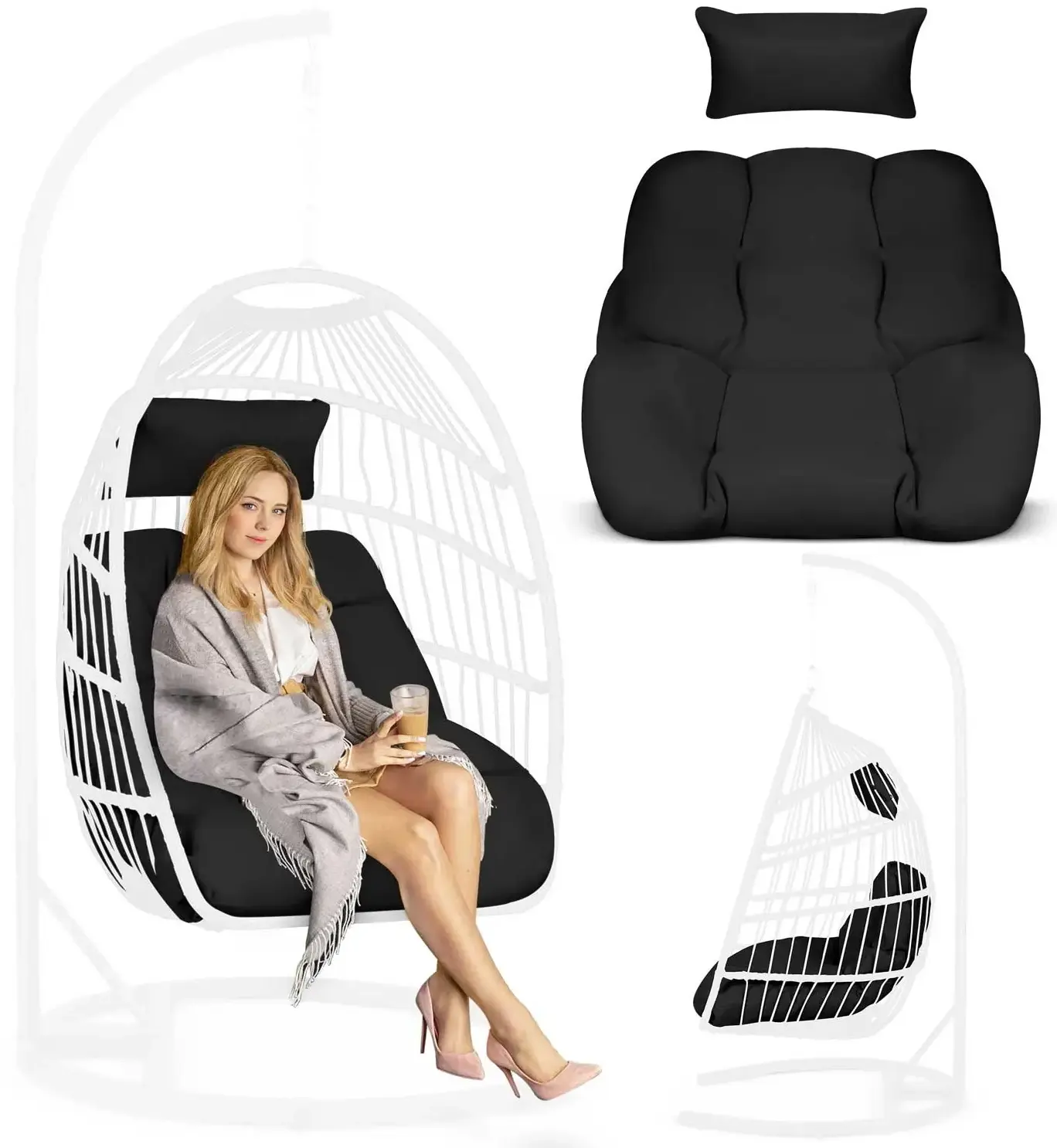 Подушка для кресла Sofotel Luisiana 290491 (Black) - 3