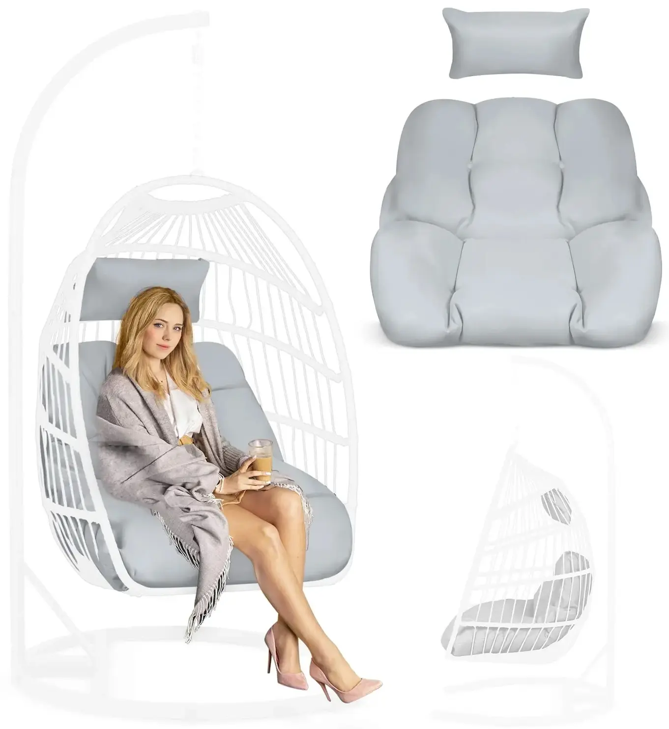 Подушка для кресла Sofotel Luisiana 290494 (Light Grey) - 2