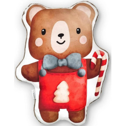 Perna de gat pentru copii Albero Mio Christmas Teddy Bear (Brown)