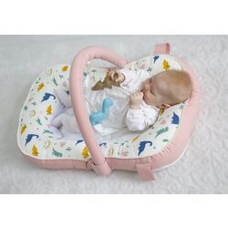 Cocon-cuibusor BabyJem Sit and Play Art-524 (White/Pink) Thumb