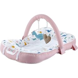 Cocon-cuibusor BabyJem Sit and Play Art-524 (White/Pink)