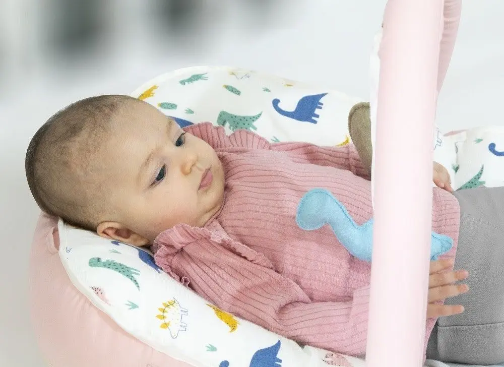 Cocon-cuibusor BabyJem Sit and Play Art-524 (White/Pink)