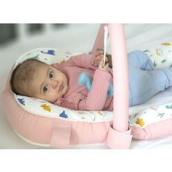 Cocon-cuibusor BabyJem Sit and Play Art-524 (White/Pink) Thumb