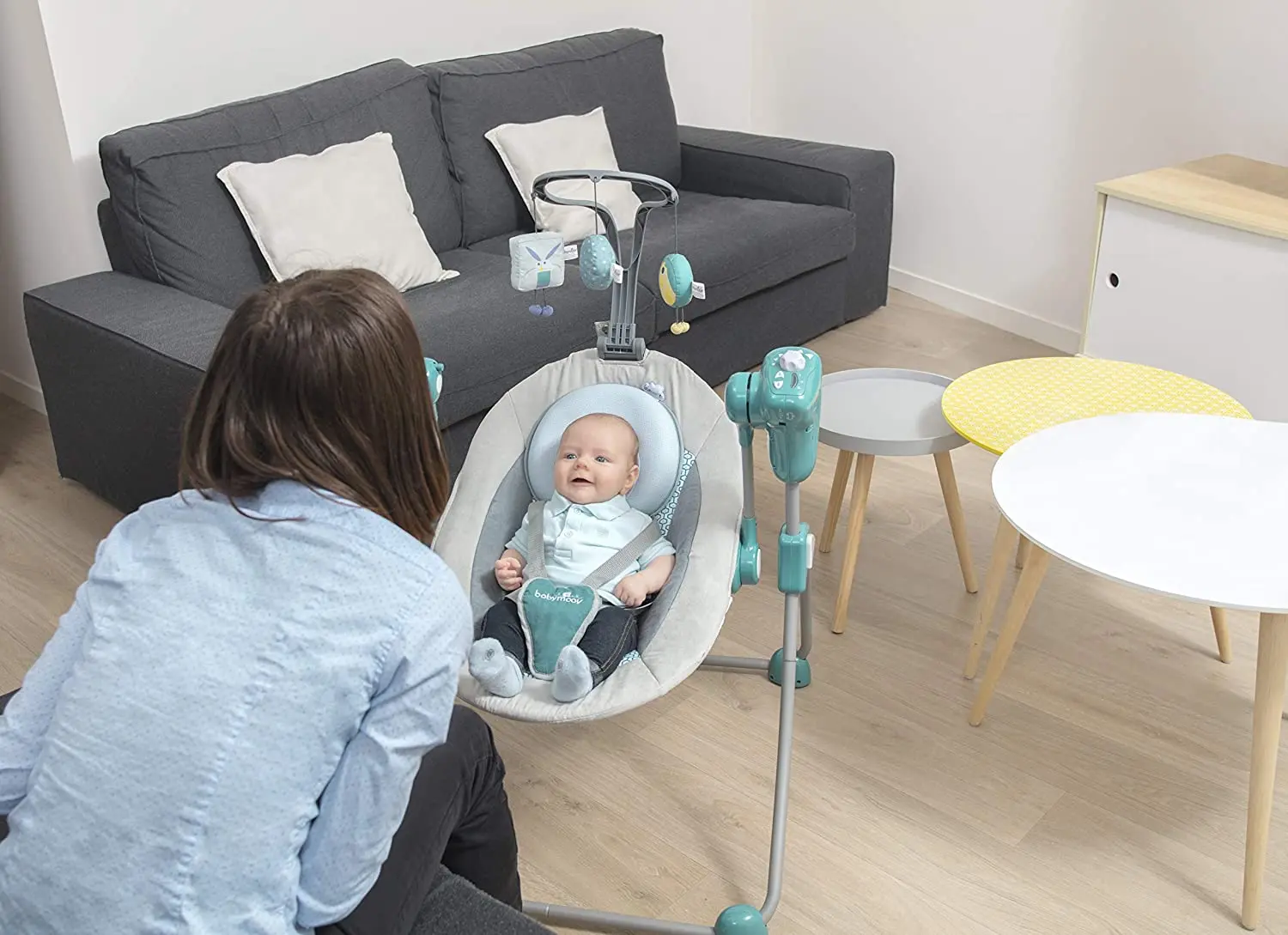 Perna pentru bebelusii Babymoov Lovenest + (Blue)