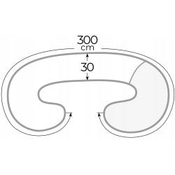 Подушка для беременных Ceba Baby Physio Duo Jersey (Grey Stars) Thumb