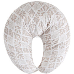 Подушка для кормления Ceba Baby Huggy Jersey Basic (Brown Leaves)