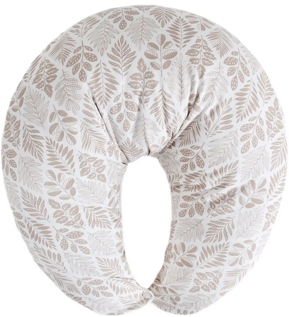 Подушка для кормления Ceba Baby Huggy Jersey Basic (Brown Leaves)