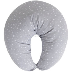 Perna pentru alaptat Ceba Baby Huggy Jersey Basic (Grey Stars)