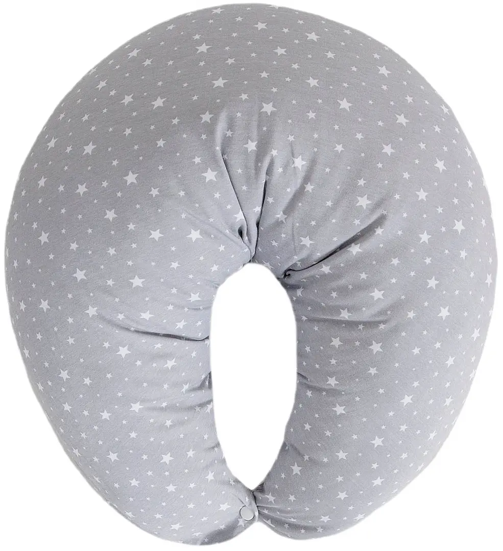 Perna pentru alaptat Ceba Baby Huggy Jersey Basic (Grey Stars)