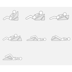 Наклонная подушка Costway HT1141WH (White) Thumb