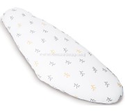 Perna pentru gravide Doomoo Sleepy Flowers (White/Grey)