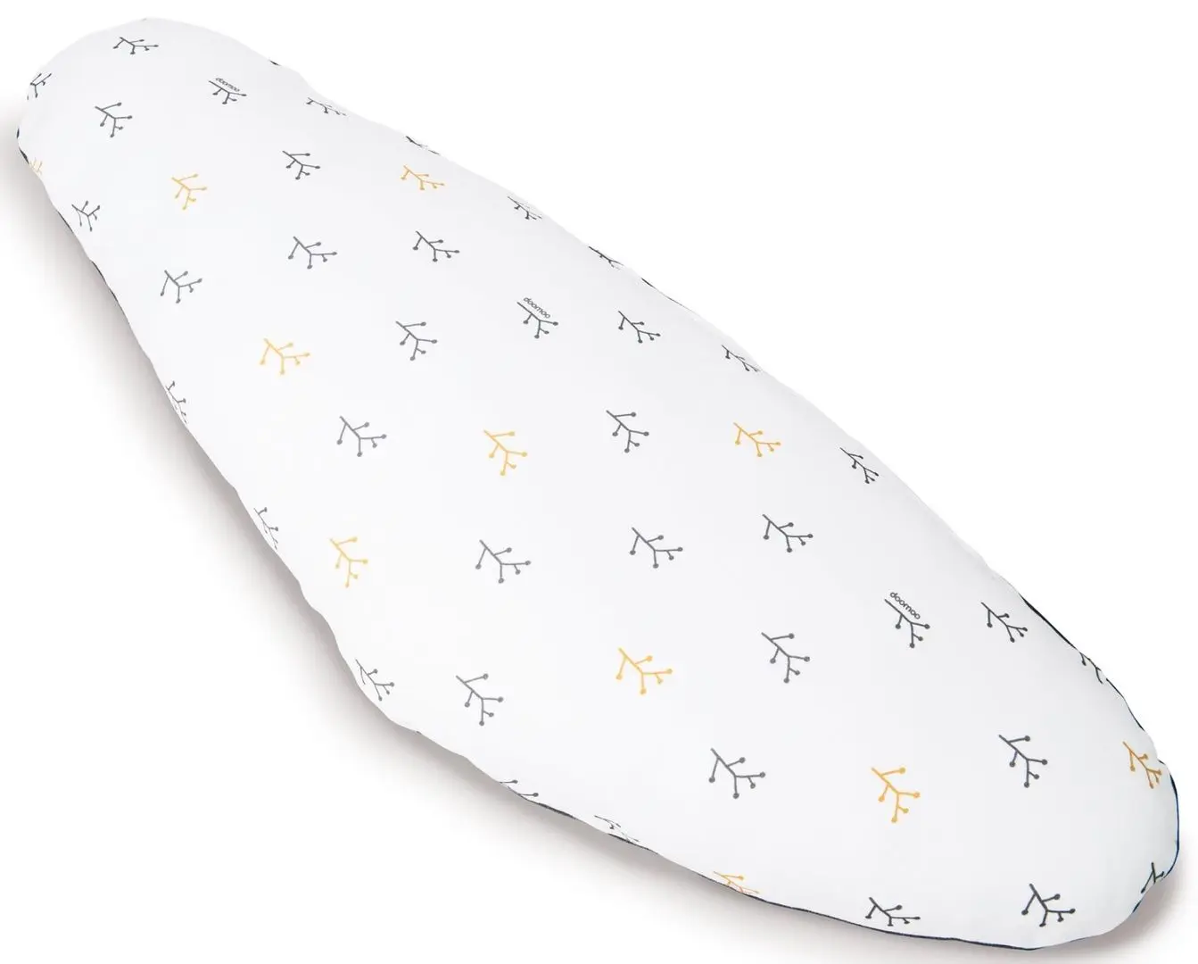 Perna pentru gravide Doomoo Sleepy Flowers (White/Grey)