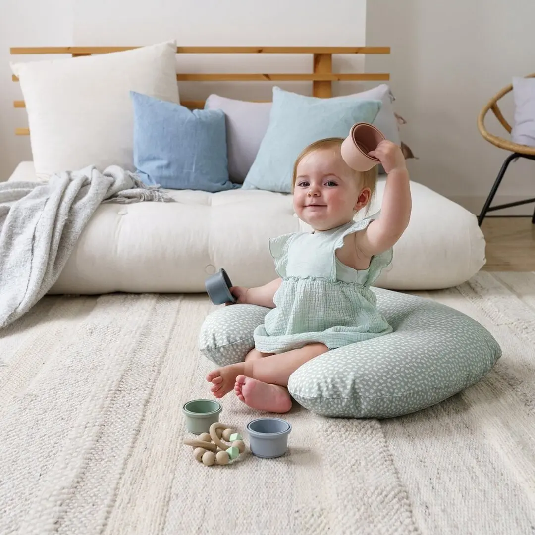 Подушка для кормления 2в1 Doomoo Softy (Cloudy Kaki)