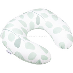 Perna pentru alaptat 2in1 Doomoo Softy (Leaves Aqua Green)