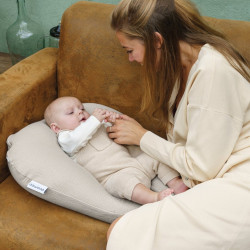 Perna pentru alaptat 2in1 Doomoo Softy (Tetra Jersay Sand) Thumb