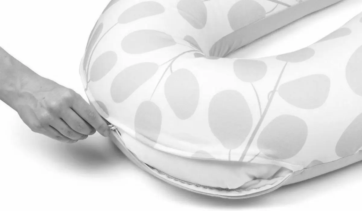 Perna pentru alaptat 2in1 Doomoo Softy (Tetra Jersay Sand)