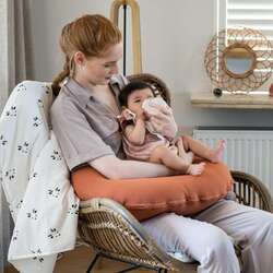 Perna pentru alaptat 2in1 Doomoo Softy (Tetra Jersey Terracotta) Thumb